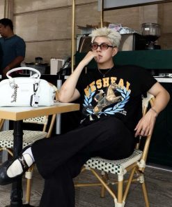 Áo thun boxy HESHEAL cotton 2C 250gsm | Double H2 Tee